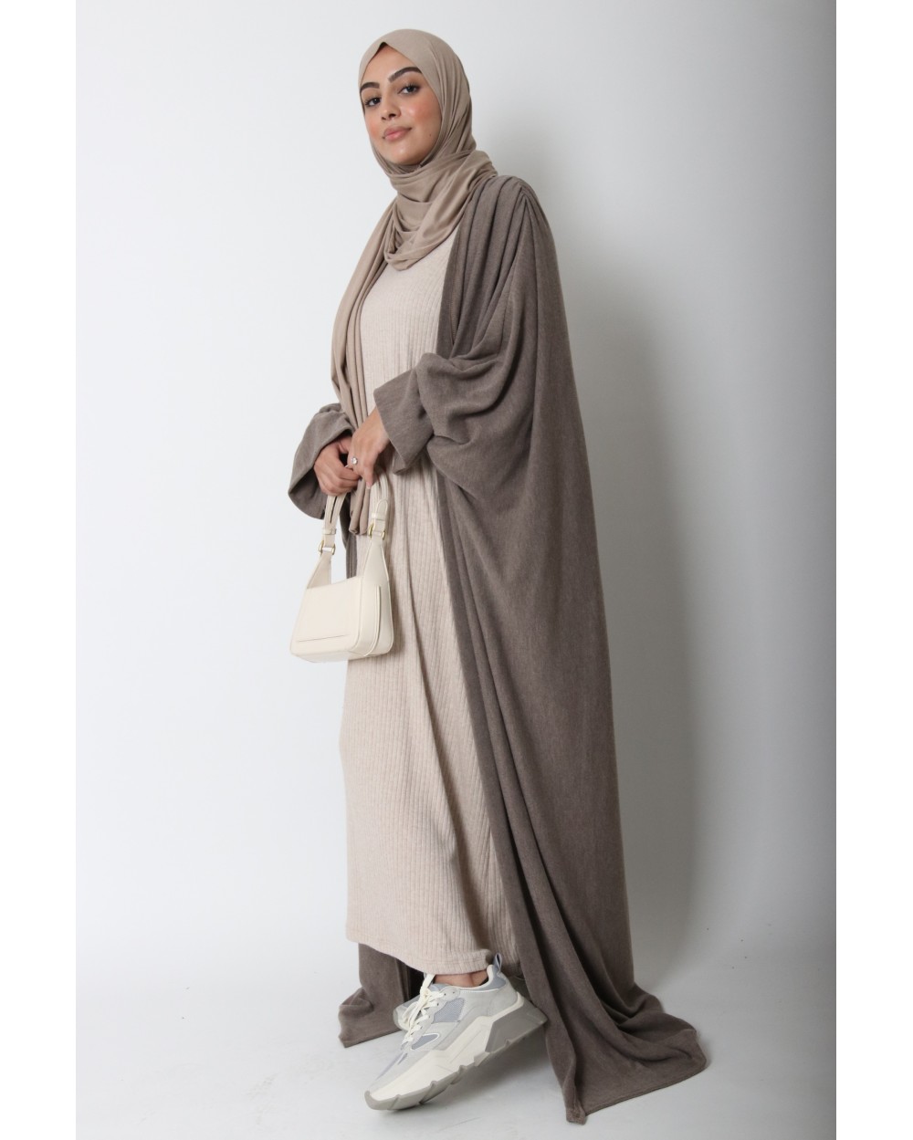 Winter butterfly kimono with ruffled sleeves