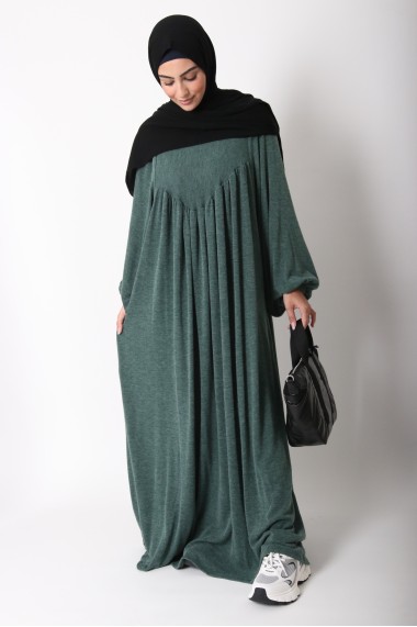 Robe pull longue manches...