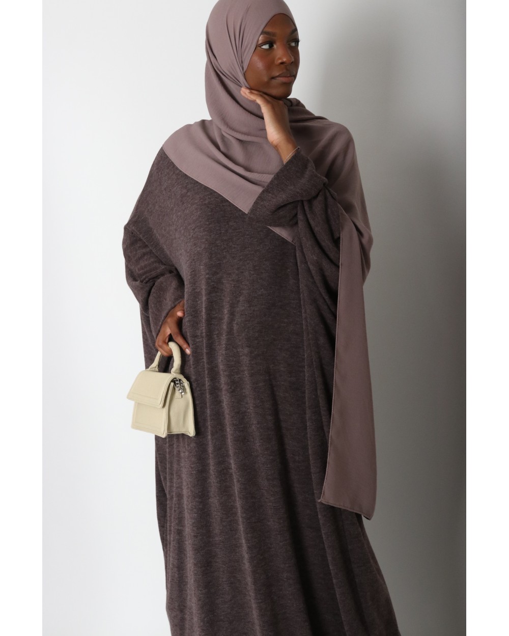 Abaya papillon en maille