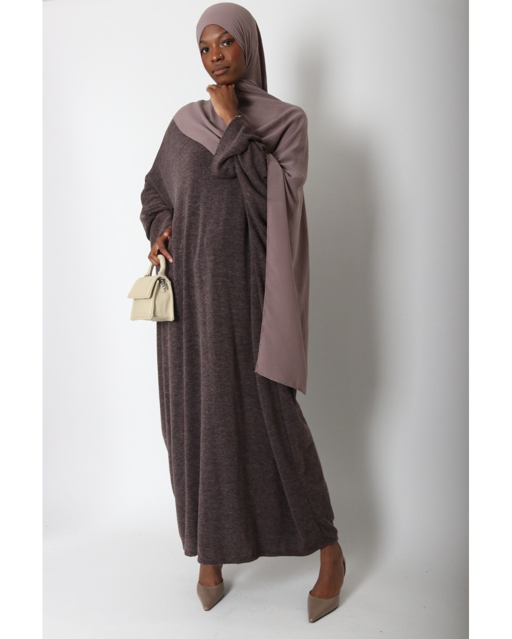 Abaya papillon en maille