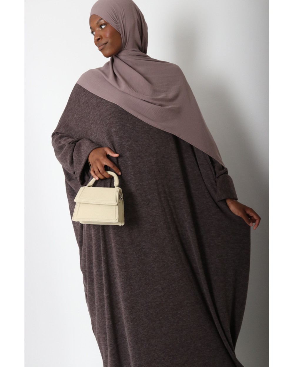 Abaya papillon en maille