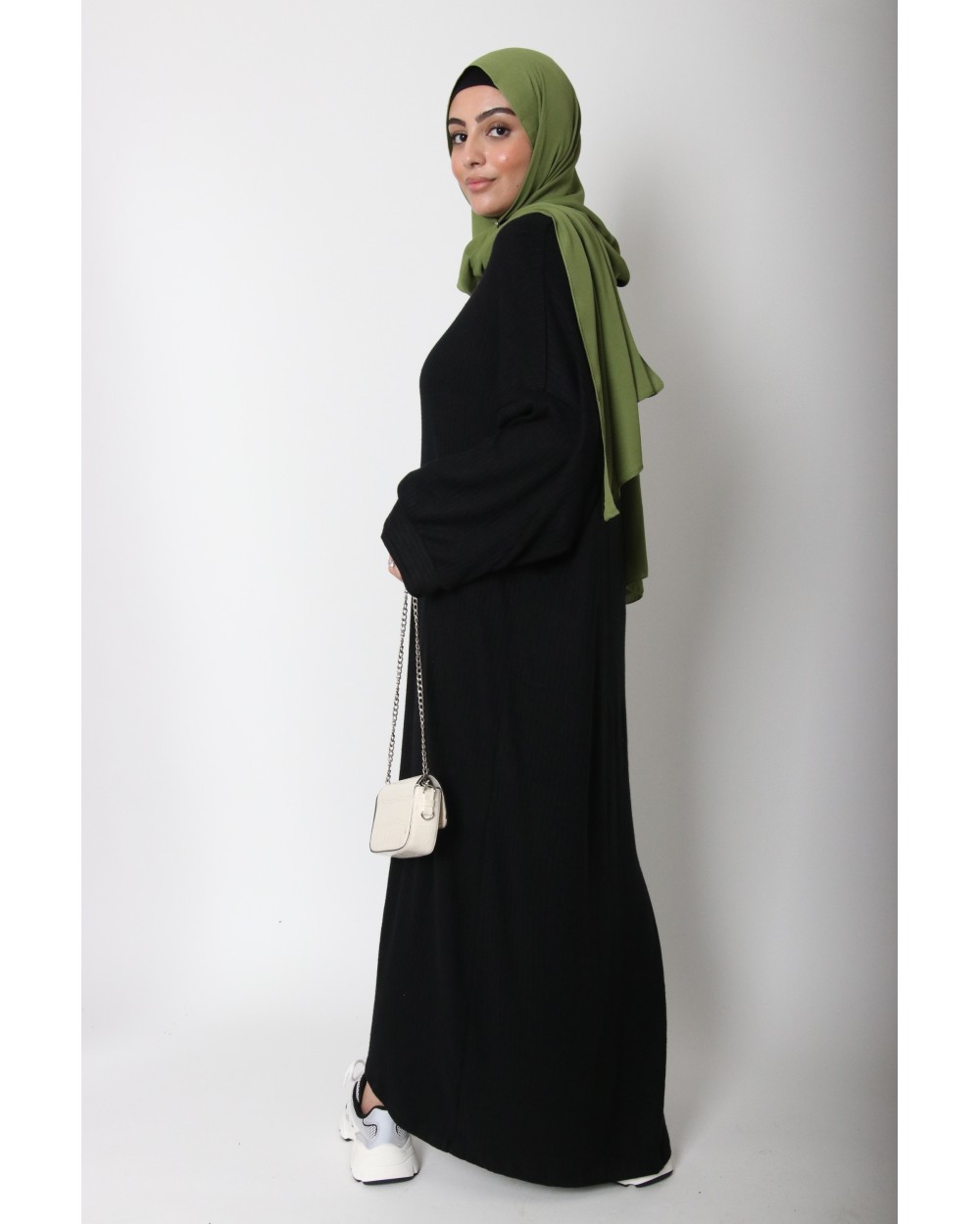 Ribbed sweater dress