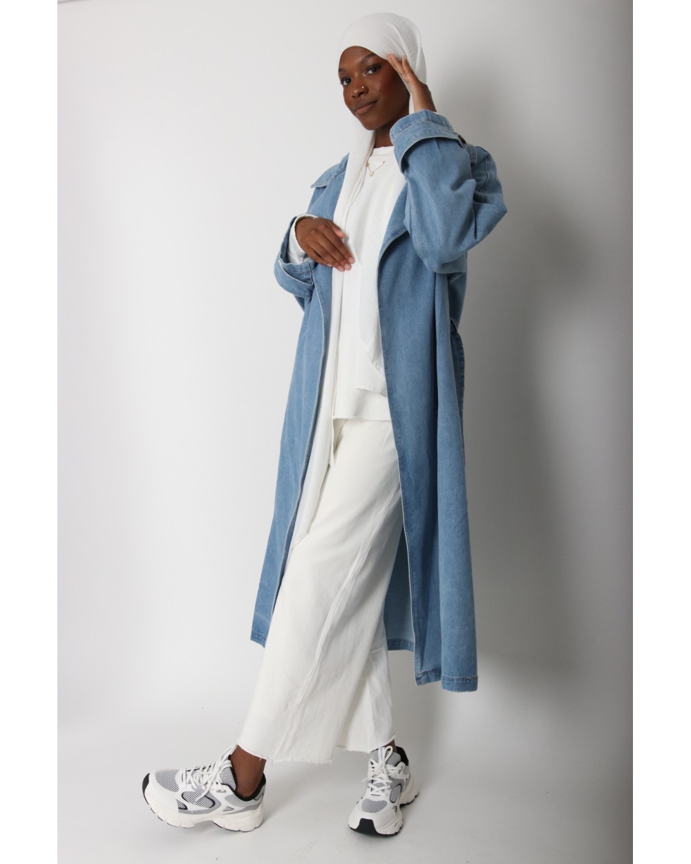 Trench long en Jean