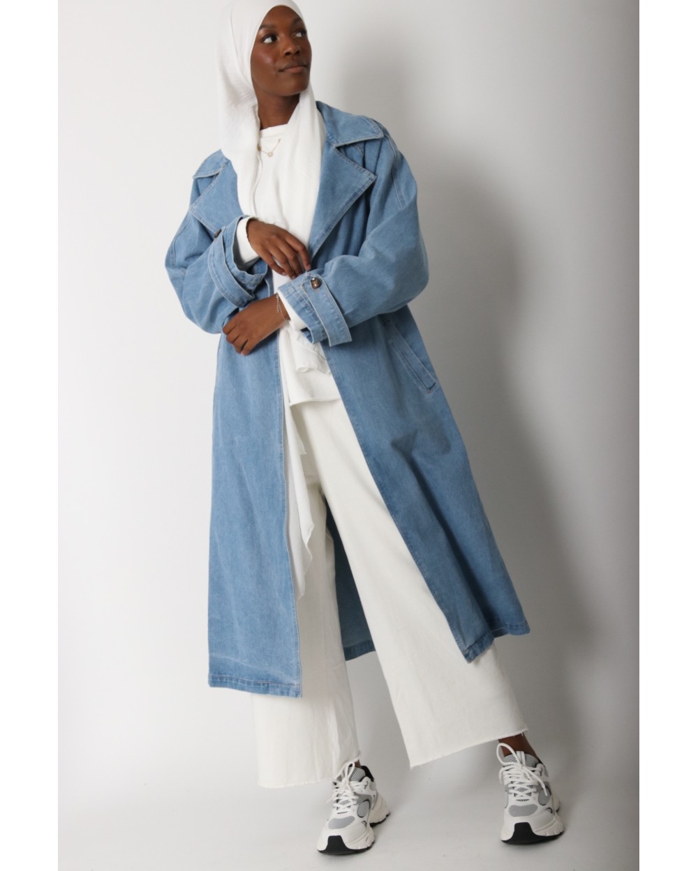 Trench long en Jean