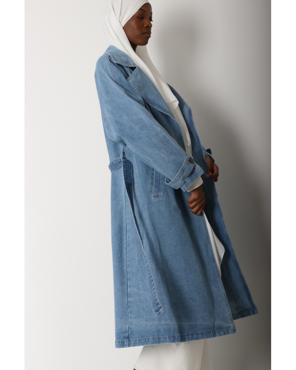 Trench long en Jean
