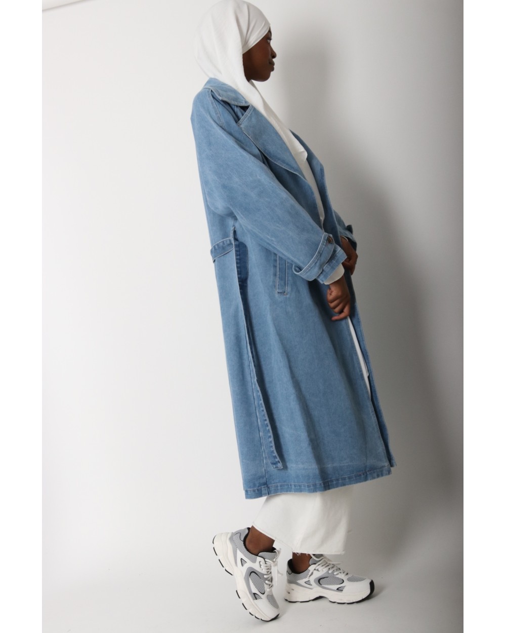 Trench long en Jean