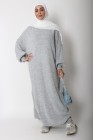 Long knit sweater dress