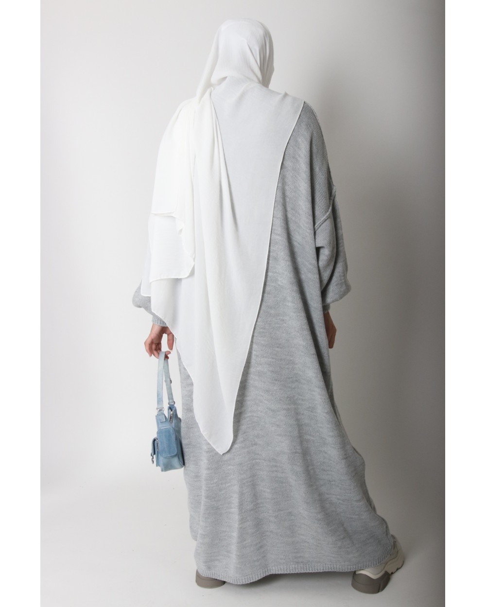 Robe pull longue en maille