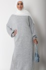 Long knit sweater dress