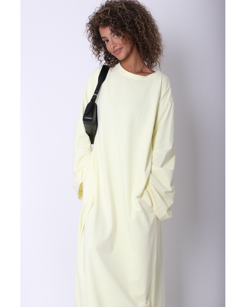 Robe longue t-shirt coton
