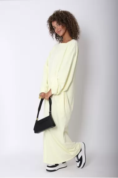 Long cotton t-shirt dress