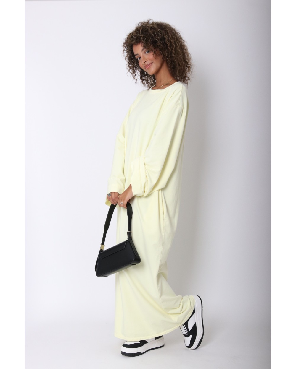 Robe longue t-shirt coton