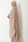 Jilbab with tuxedo sleeves
