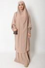 Jilbab with tuxedo sleeves
