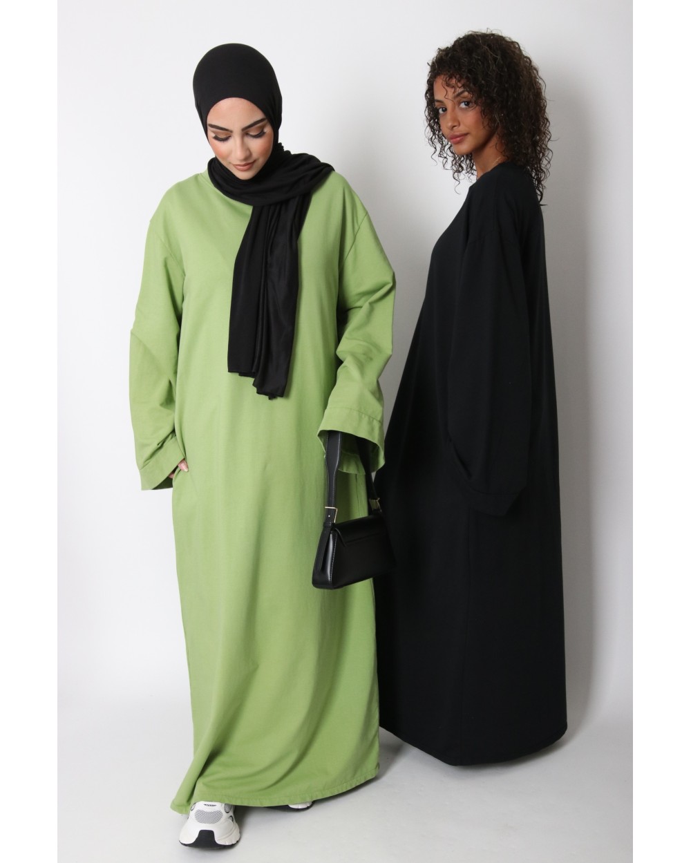 Long cotton t-shirt dress