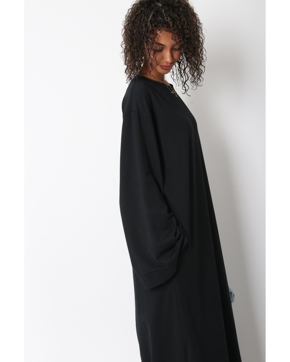 Robe longue t-shirt coton