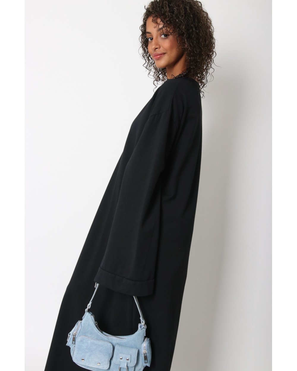 Long cotton t-shirt dress