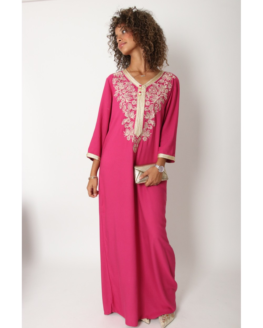 Embroidered Nourah house dress