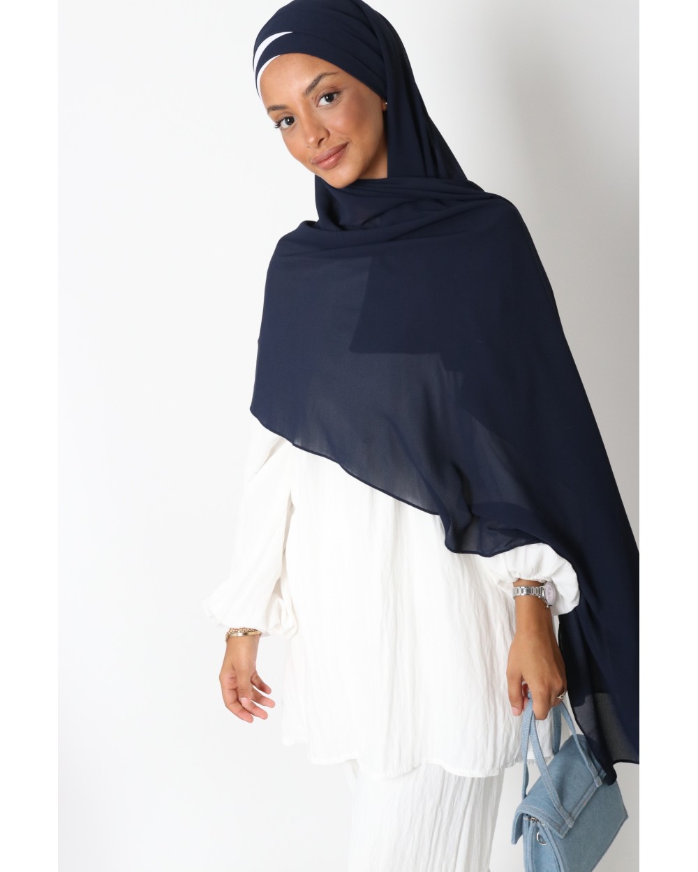 Hijab Soukaïna à nouer mousseline