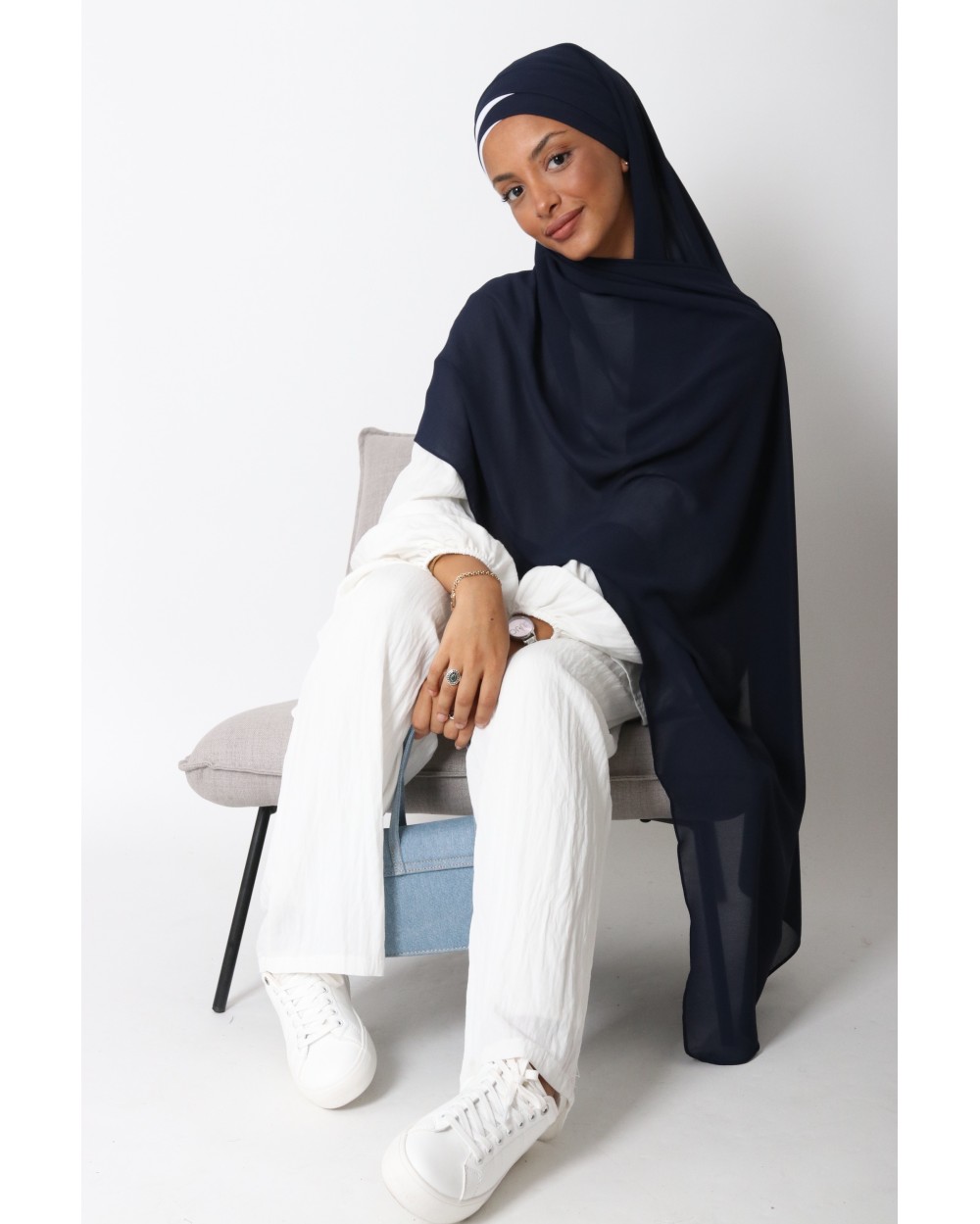 Hijab Soukaïna à nouer mousseline