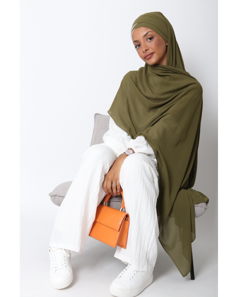 Hijab Soukaïna à nouer mousseline