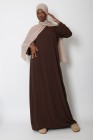 Abaya Antilia manches revers grande taille