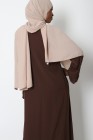 Tall Lapel Sleeve Abaya Plus Size