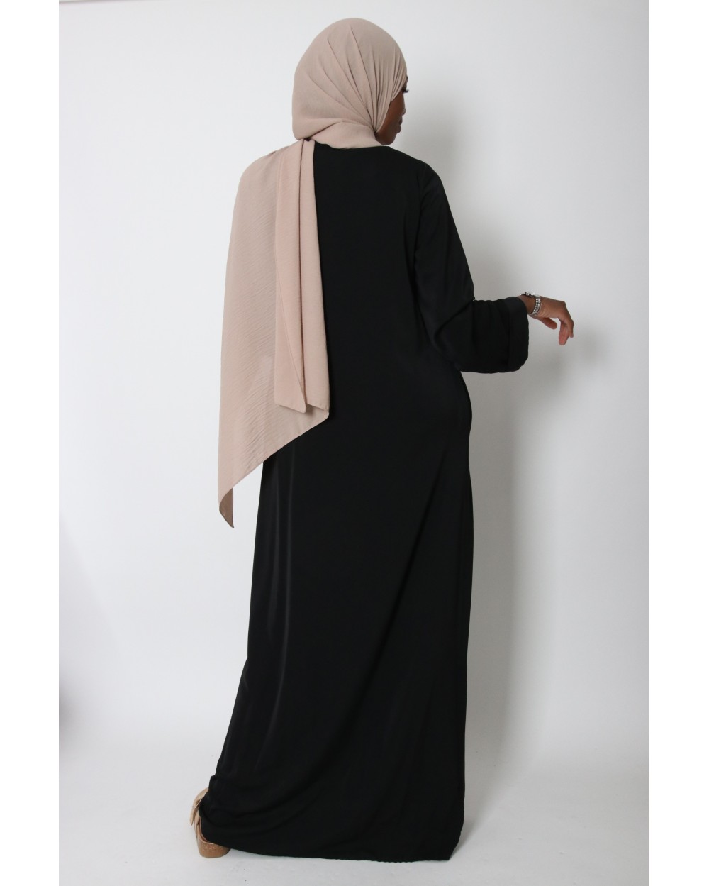 Abaya Antilia manches revers grande taille