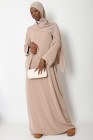 Abaya Antilia manches revers grande taille