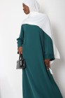 Tall Lapel Sleeve Abaya Plus Size