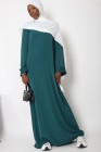 Tall Lapel Sleeve Abaya Plus Size