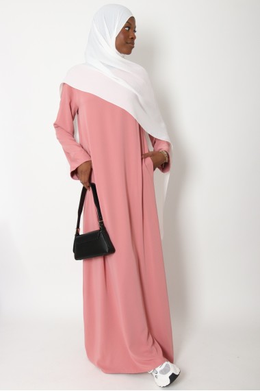 Tall Lapel Sleeve Abaya...