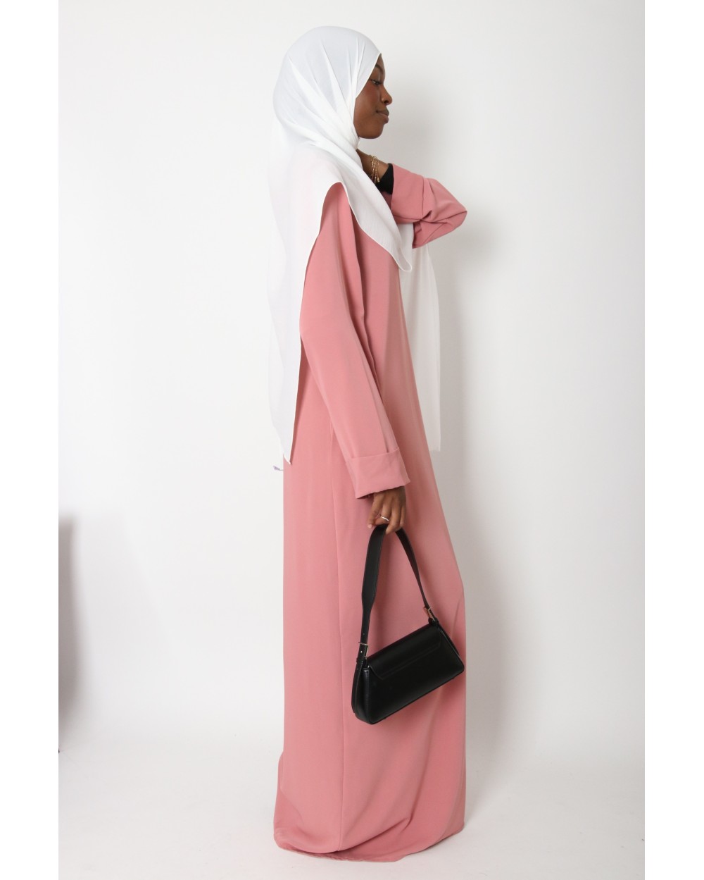 Abaya Antilia manches revers grande taille