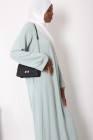 Tall Lapel Sleeve Abaya Plus Size