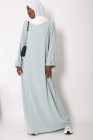 Tall Lapel Sleeve Abaya Plus Size