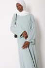 Tall Lapel Sleeve Abaya Plus Size