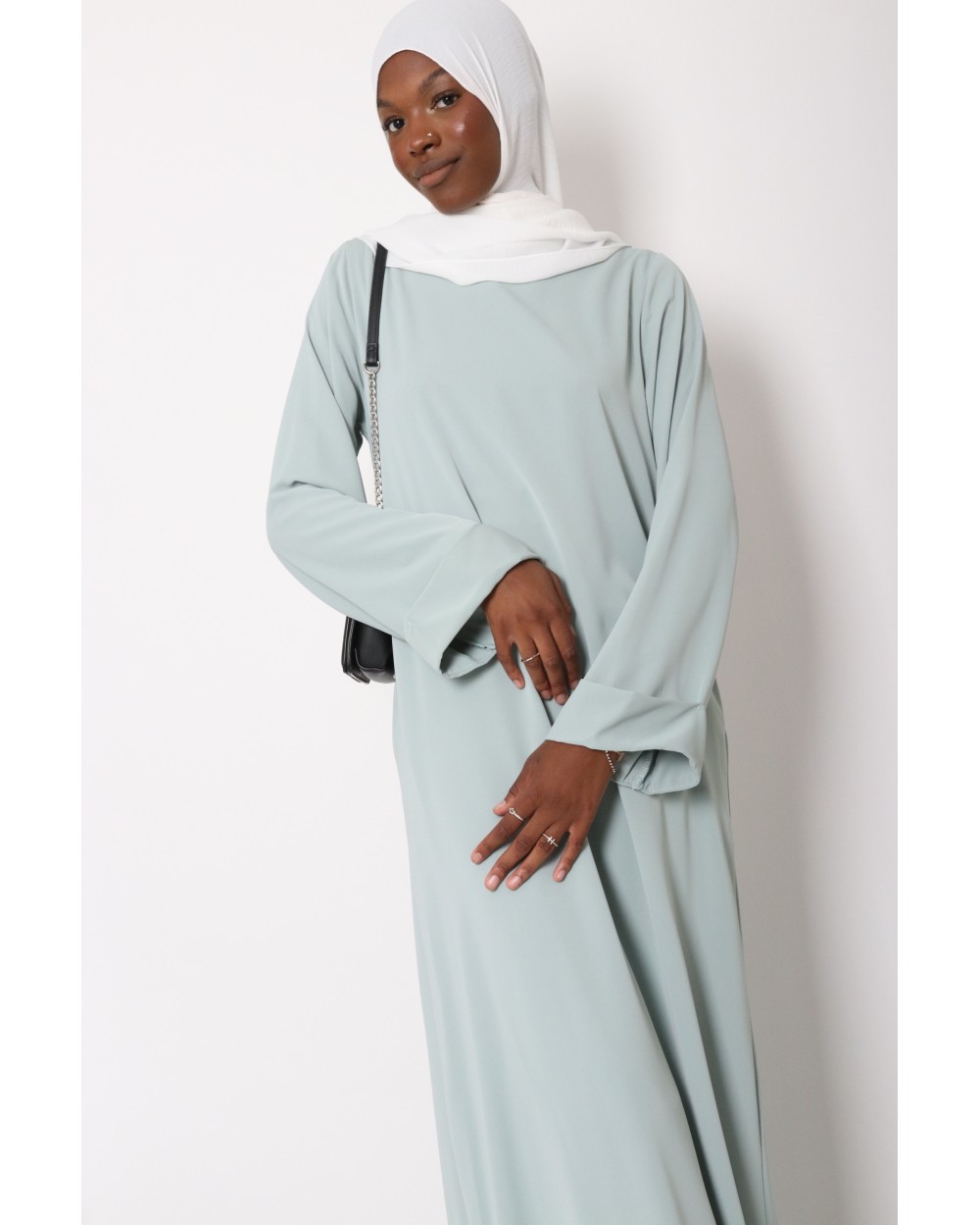 Abaya Antilia manches revers grande taille