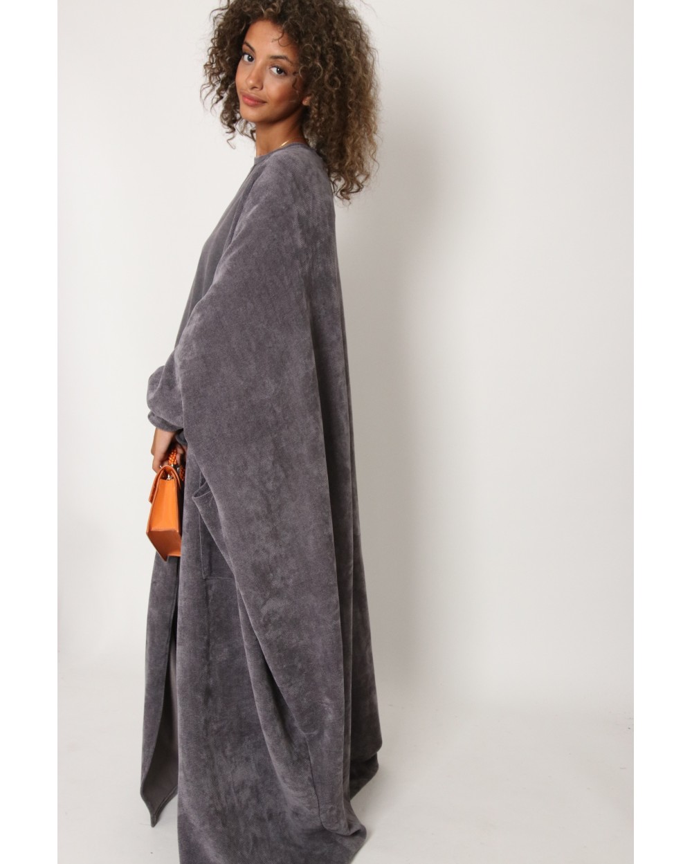 Kimono oversize daim