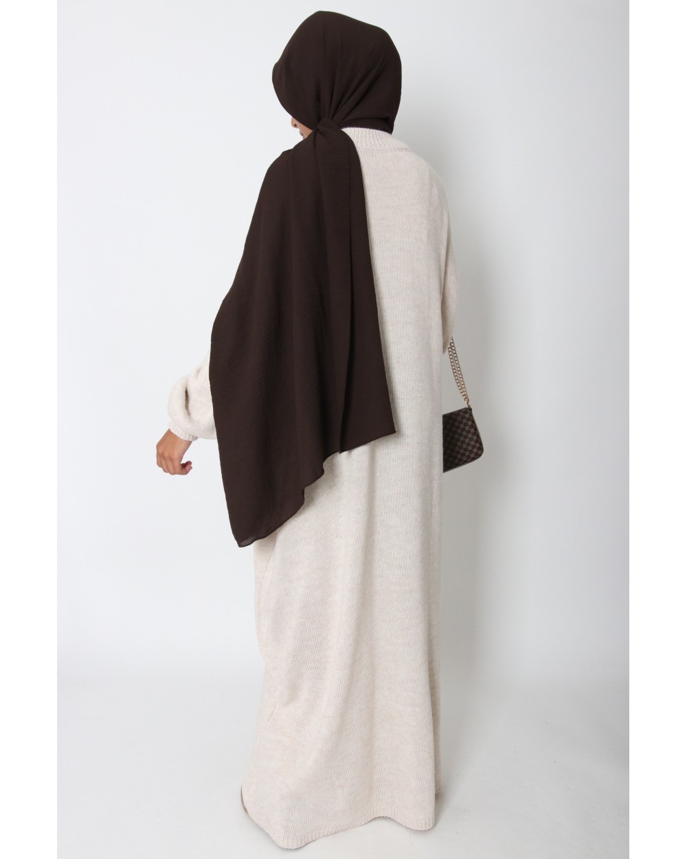 Robe pull longue en maille