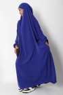 Jilbab 1 pièce Microfibre Royal avec poches zippées