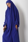 Jilbab 1 pièce Microfibre Royal avec poches zippées