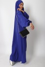 Jilbab 1 pièce Microfibre Royal avec poches zippées