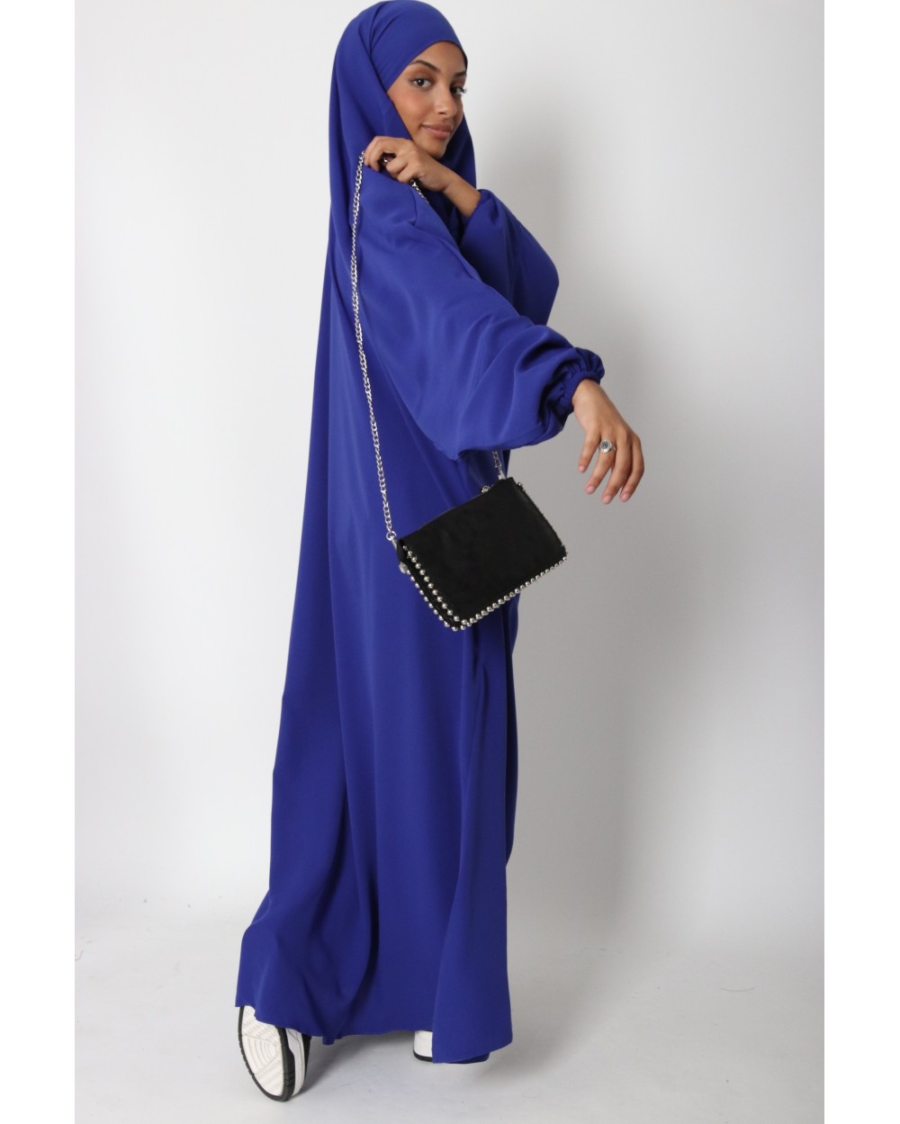 Jilbab 1 pièce Microfibre Royal avec poches zippées