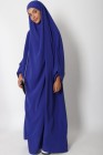 Jilbab 1 pièce Microfibre Royal avec poches zippées