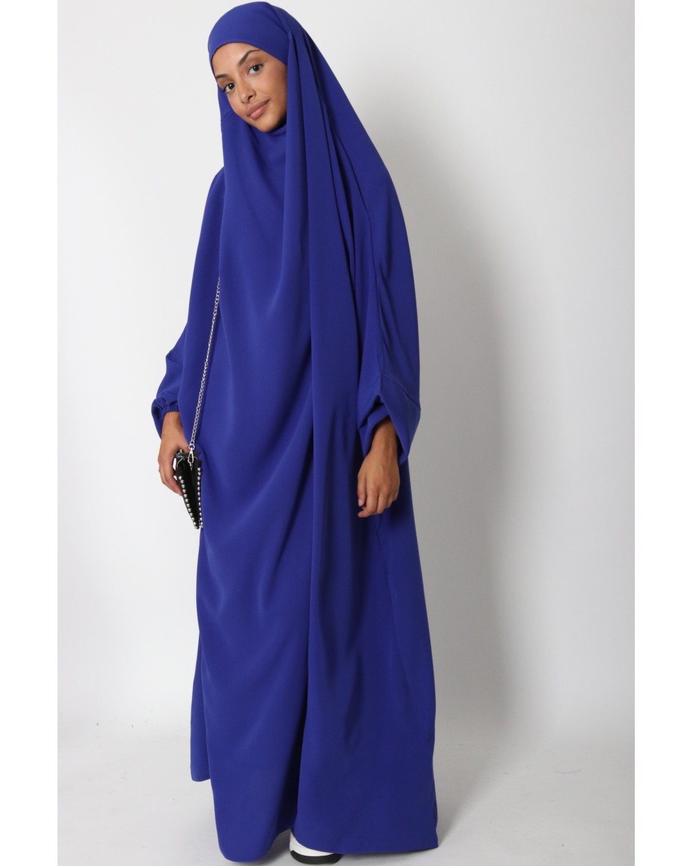 Jilbab 1 pièce Microfibre Royal avec poches zippées