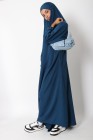 Jilbab 1 pièce Microfibre Royal avec poches zippées