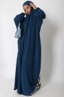 Jilbab 1 pièce Microfibre Royal avec poches zippées