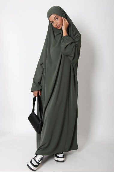 One-piece medina silk jilbab