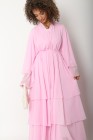 Chiffon Ruffle Kimono Abaya