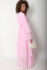 Chiffon Ruffle Kimono Abaya